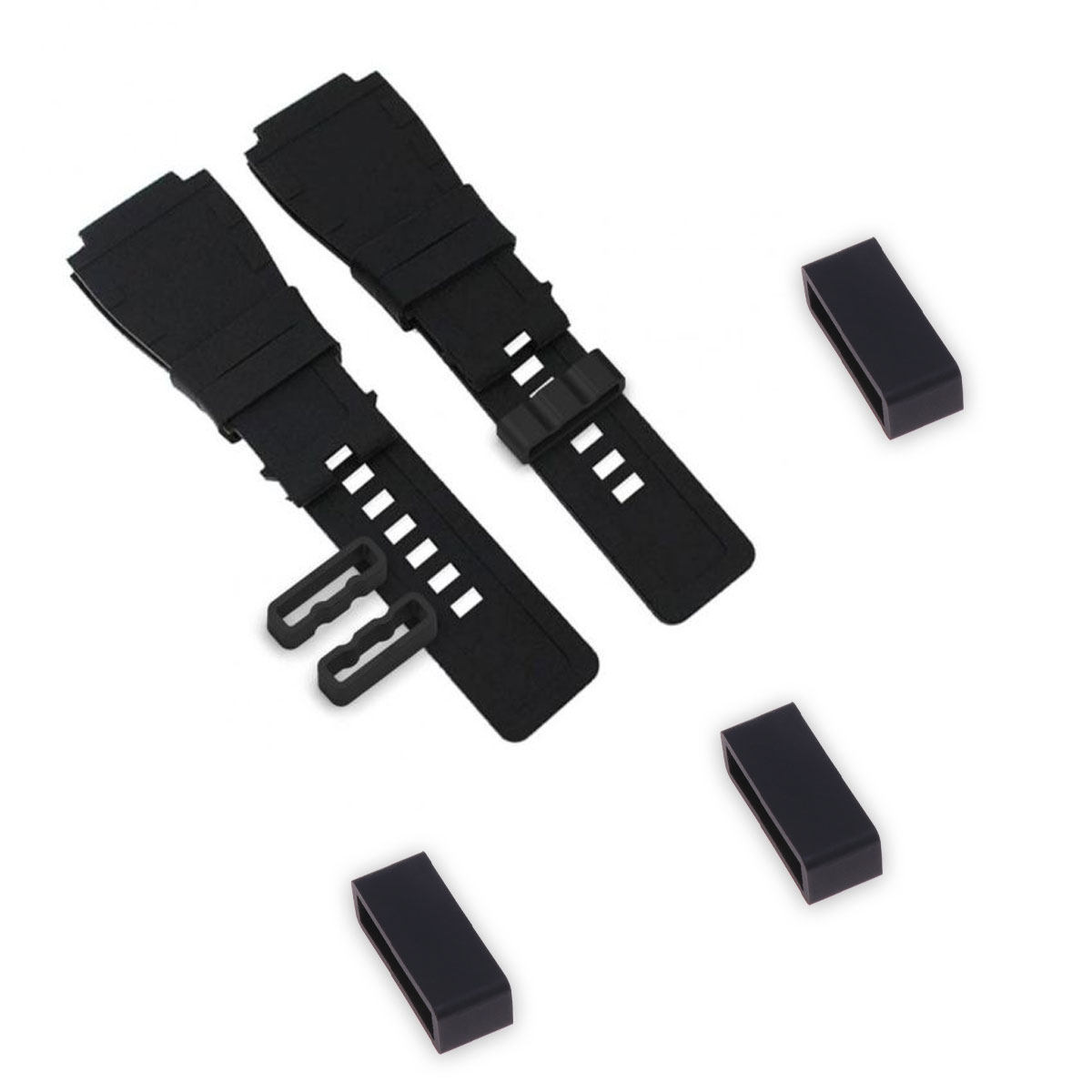 Smartwatch Ring Watches - 20mm 22mm Silicone Watch Strap Loop