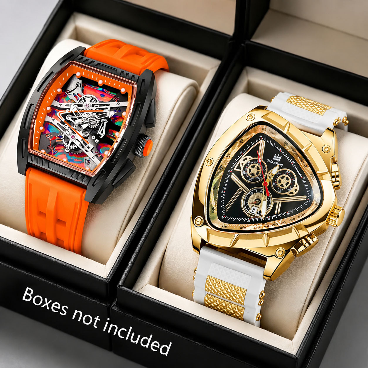 Smartwatch Watches Birthday Gift For Men - 2Pcs Men's Luxury Business Fashion Quartz