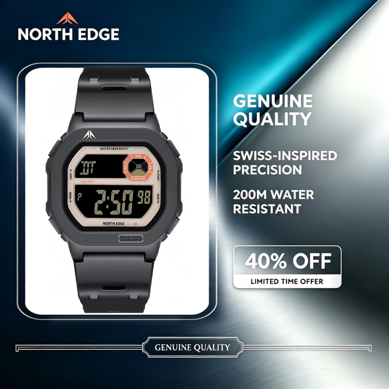 Smartwatch Square Watches For Men - NORTH EDGE 2026 New Smart Watch