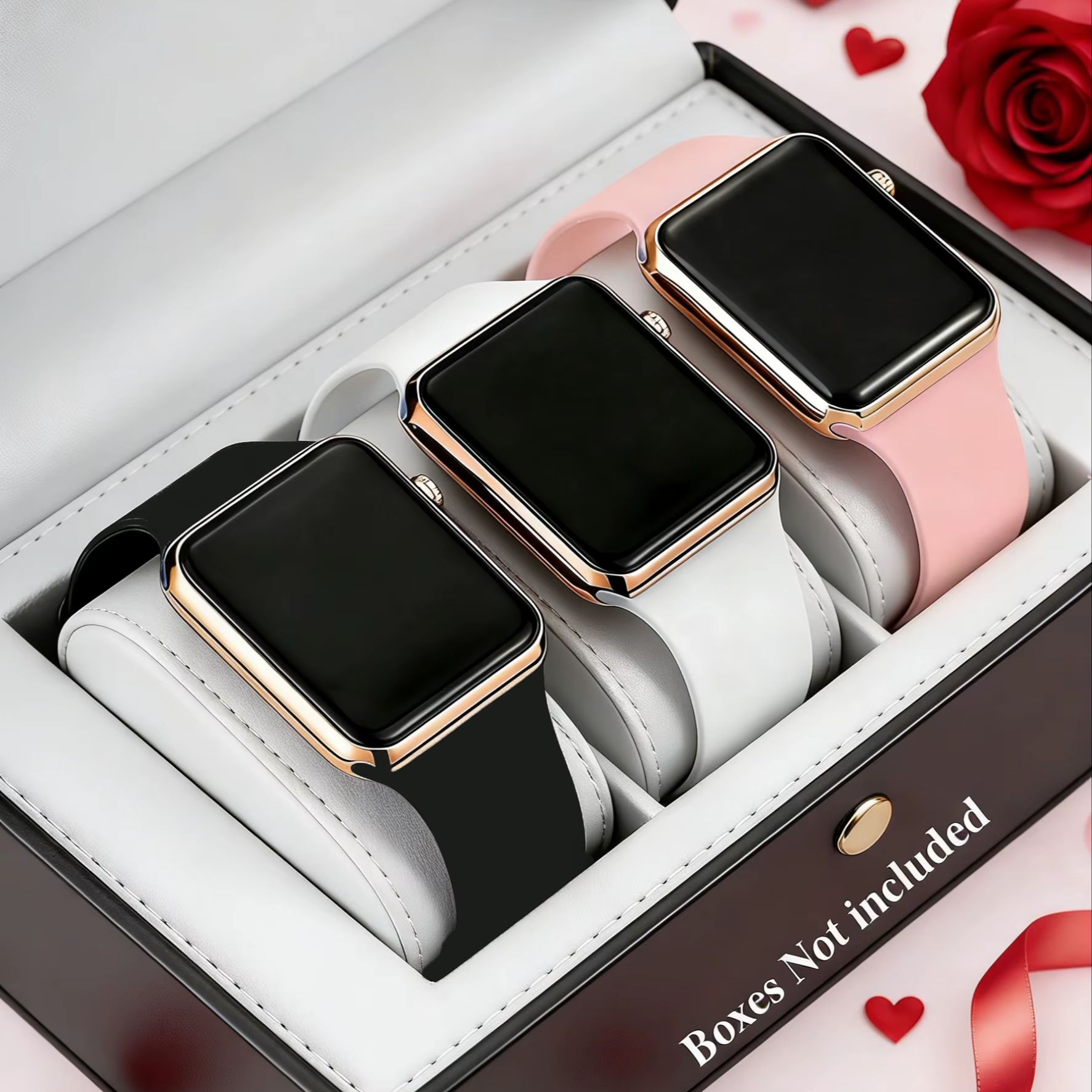 3-Piece Set of Cute and Stylis - Smartwatch Watches Gift For Girls 评论和价格