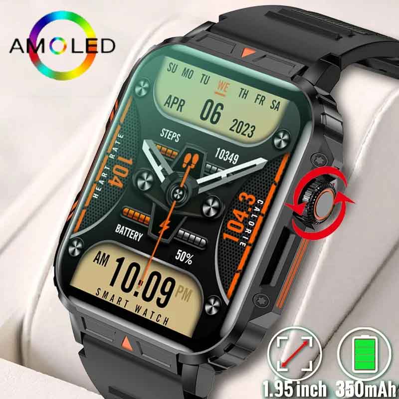 1.91 Outdoor Military Smart Wa - Smartwatch Square Watches For Men 评论和价格