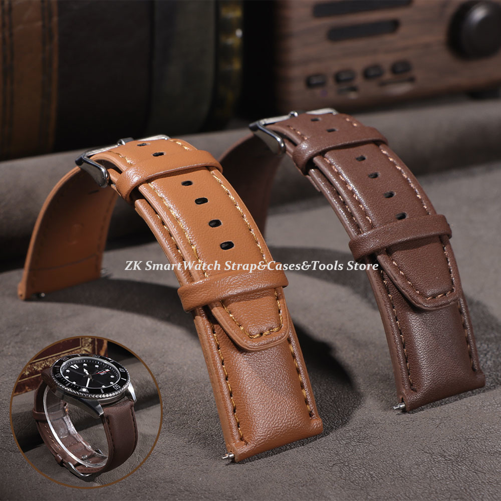 Leather Watch Band 22mm for Om - Smartwatch Vintage Watches For Women 评论和价格