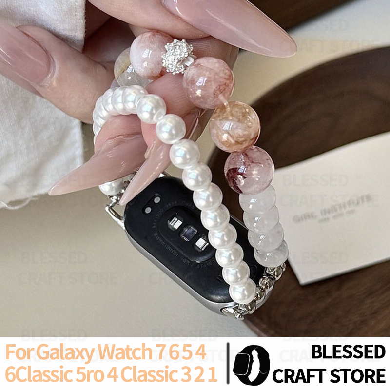 Natural Crystal Pearl Bracelet - Smartwatch Vintage Watches For Women 评论和价格
