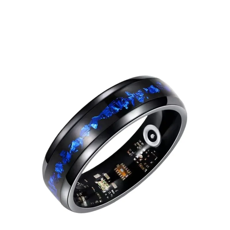 Smart Ring Blue Gold Foil Desi - Smartwatch Ring Watches 评论和价格