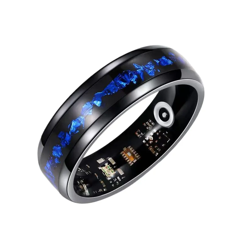 Smart Ring Blue Gold Foil Desi - Smartwatch Ring Watches 评论和价格