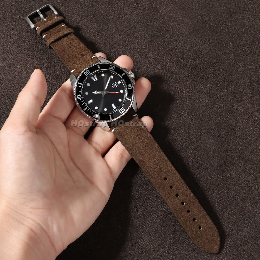 20mm 22mm Soft Suede Leather W - Smartwatch Vintage Watches For Women 评论和价格
