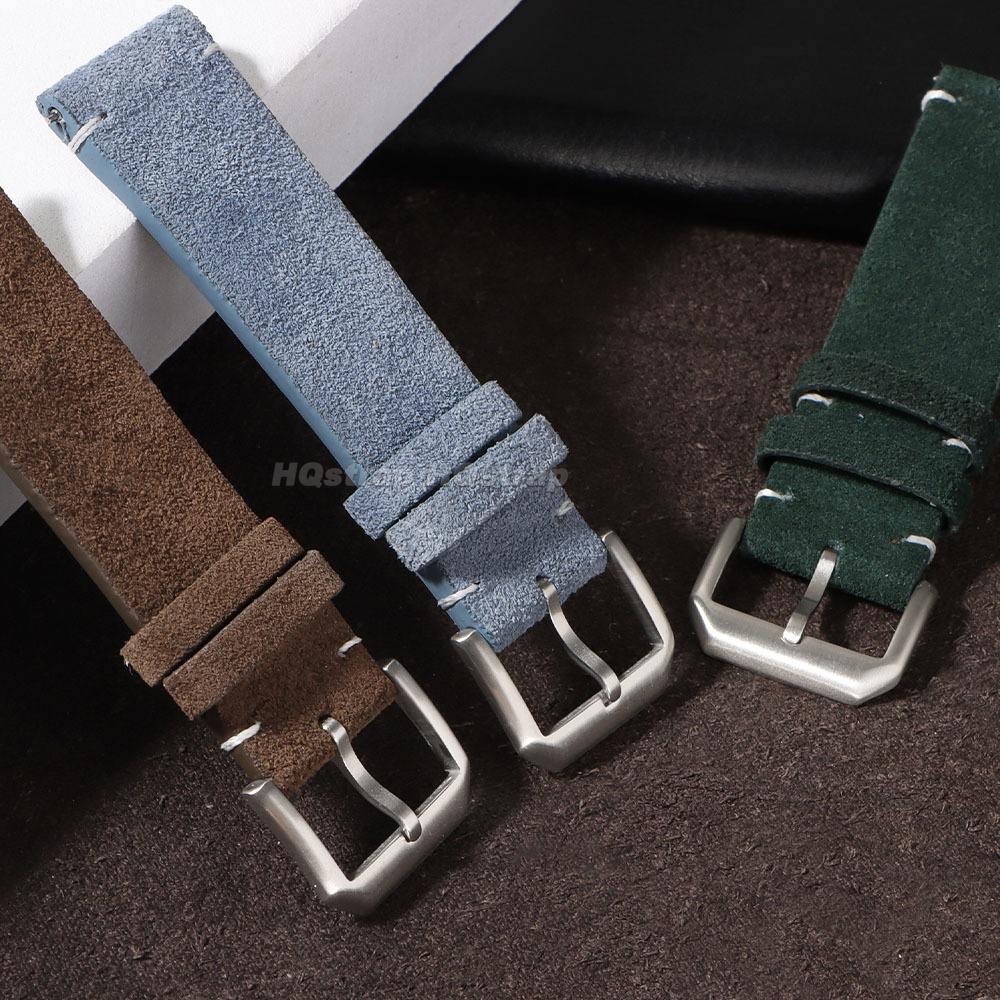 20mm 22mm Soft Suede Leather W - Smartwatch Vintage Watches For Women 评论和价格