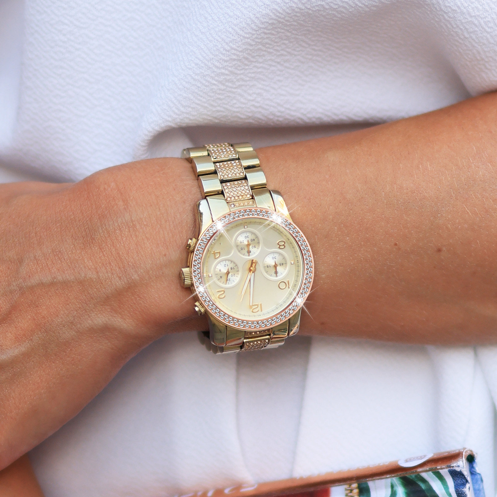 Rhinestone Watch Case Bezel Ri - Smartwatch Ring Watches 评论和价格