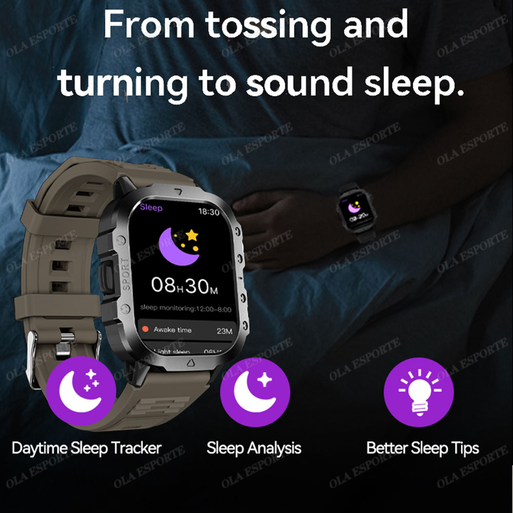 New Rugged Military Flashlight - Smartwatch Rugged Watches For Men 评论和价格