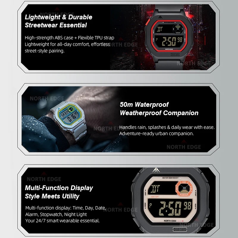 NORTH EDGE 2026 New Smart Watc - Smartwatch Square Watches For Men 评论和价格