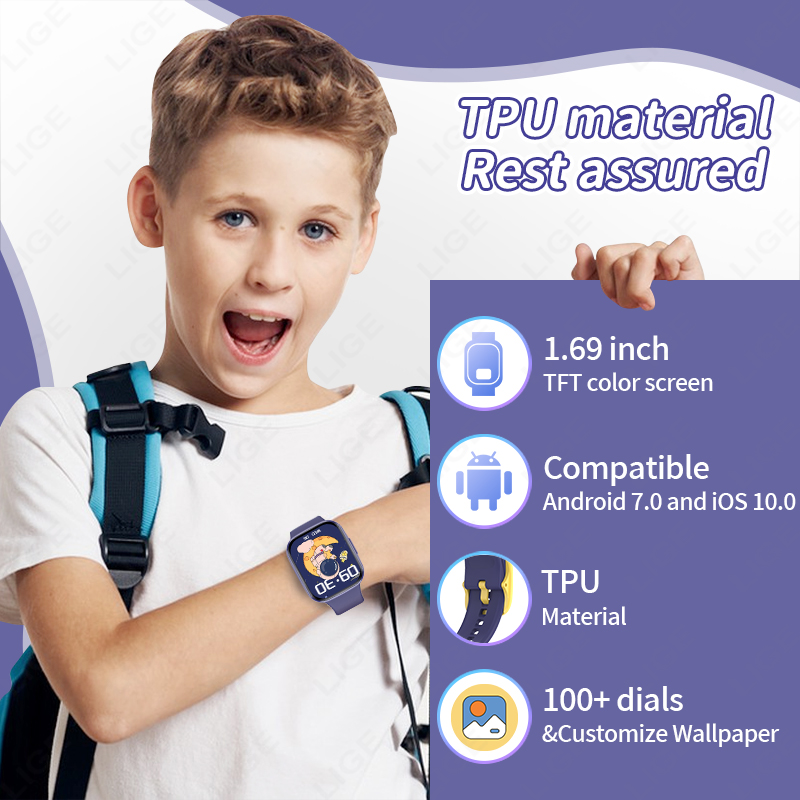 Lige Children Smart Watch Wome - Smartwatch Digital Watches For Boys 评论和价格