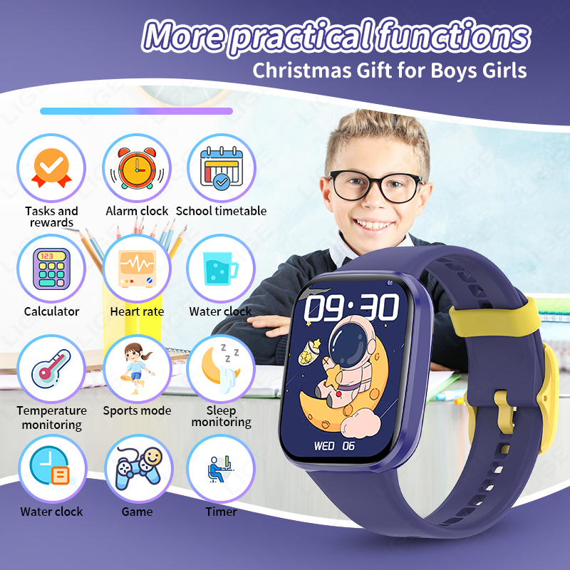 Lige Children Smart Watch Wome - Smartwatch Digital Watches For Boys 评论和价格