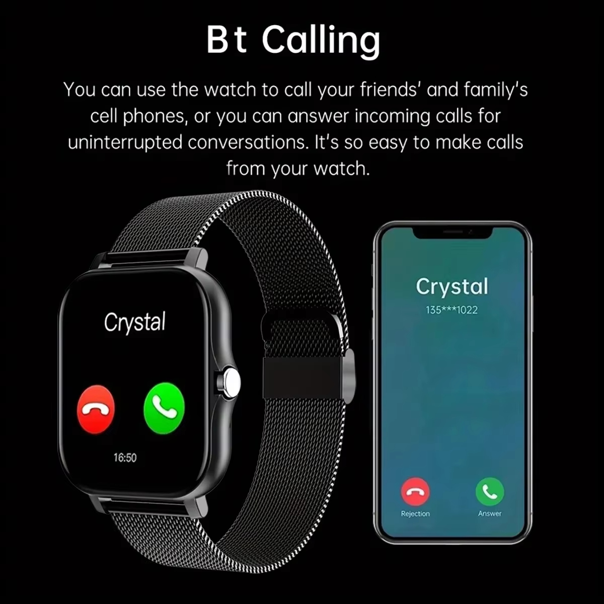 VIVO Smart Watch Fitness Clock - Smartwatch Square Watches For Men 评论和价格