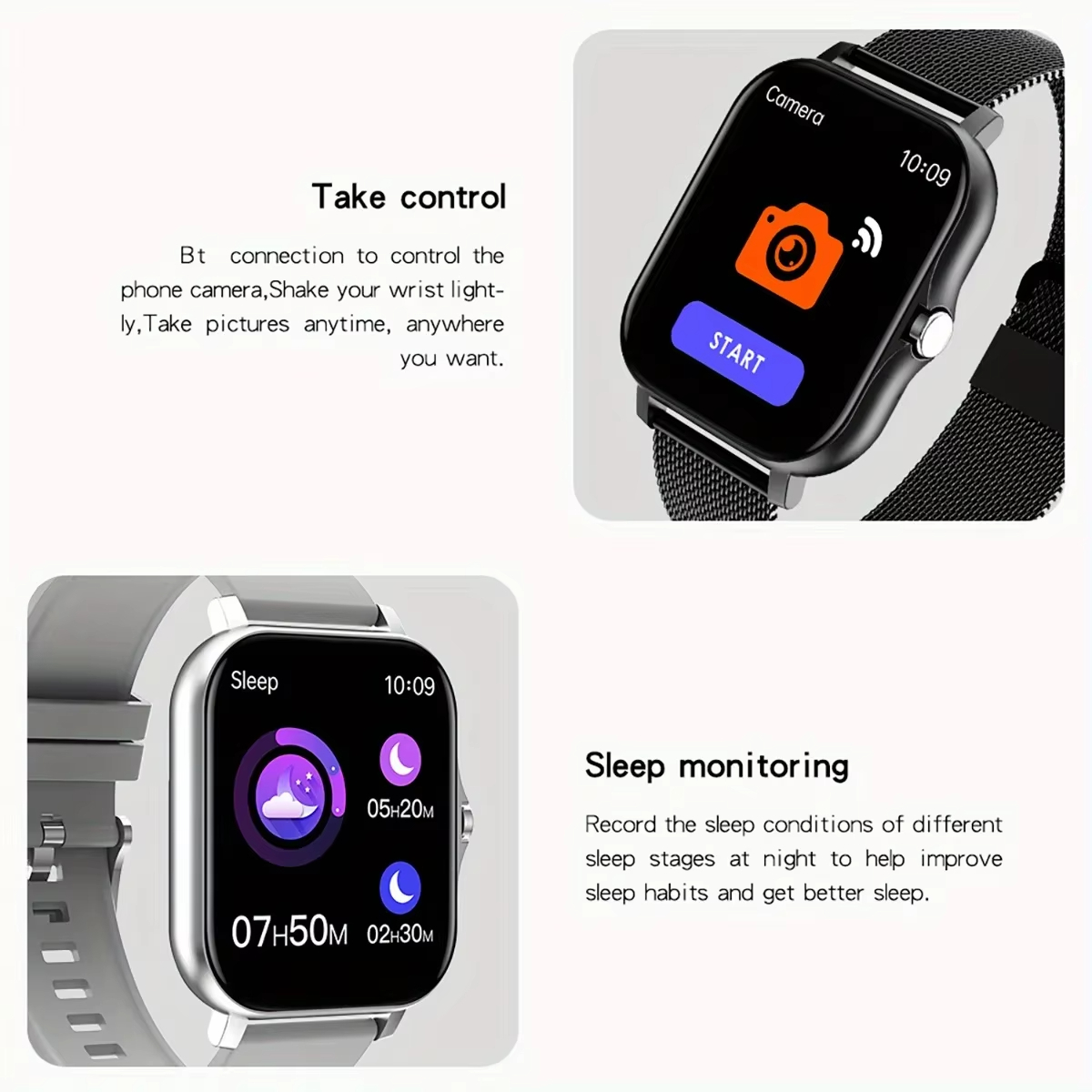 VIVO Smart Watch Fitness Clock - Smartwatch Square Watches For Men 评论和价格