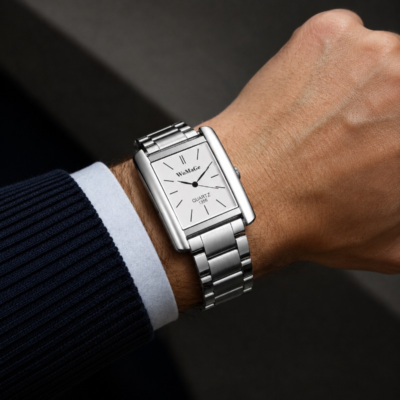 Luxury Stainless Steel Men Wat - Smartwatch Square Watches For Men 评论和价格