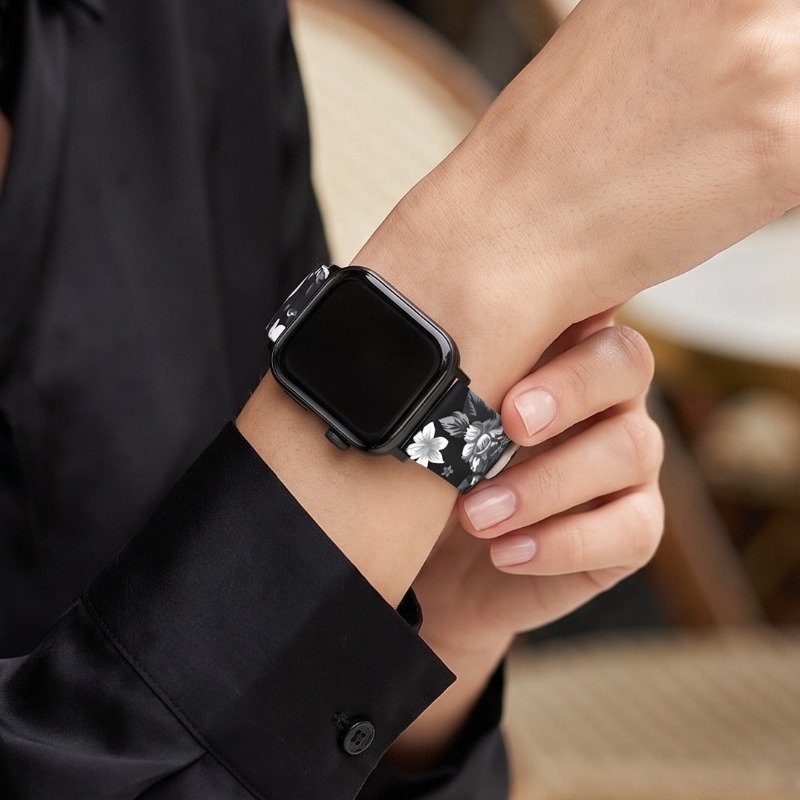 Vintage Floral Print Soft Sili - Smartwatch Vintage Watches For Women 评论和价格